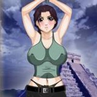 لارا كرفت وركوب الزب